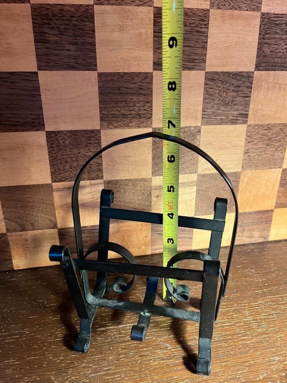 Black Wrought Iron Napkin Letter Holder A993